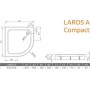 Поддон акриловый Radaway Laros A Compact 85х85 SDA8585-01
