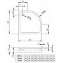 Поддон Radaway Siros A 90х90 для облицовки плиткой
