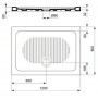 Душевой поддон керамический Ideal Standard Connect 267901