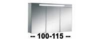 Зеркальный шкаф для ванной 100, 105, 110 и 115 см купить в интернет-магазине