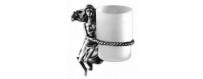 Аксессуары для ванной в цвете серебро Art Max Athena купить в Москве